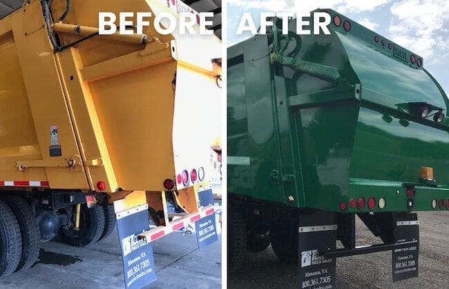 Rebranded Garbage Truck