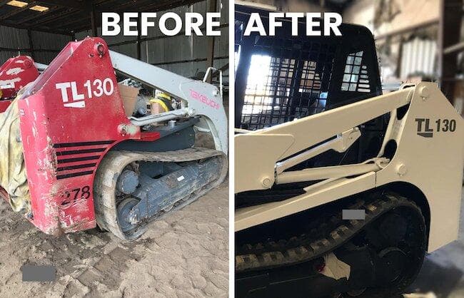 restored and painted skidsteer TL 130